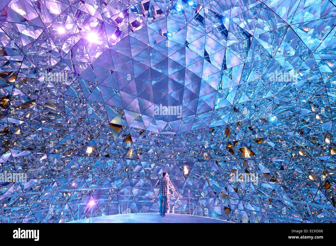 Austria, Tyrol, Wattens, Swarovski Crystal Worlds, (Swarovski  Kristallwelten) art collection, museum, Crystal Dome by Tord Boontje and  Alexander McQueen Stock Photo - Alamy