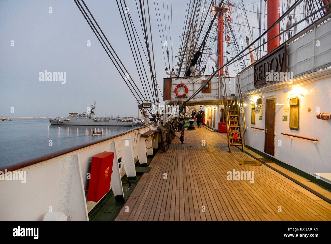 France, Herault, Sete, Escale a Sete Festival, russian sailboat Sedov ...