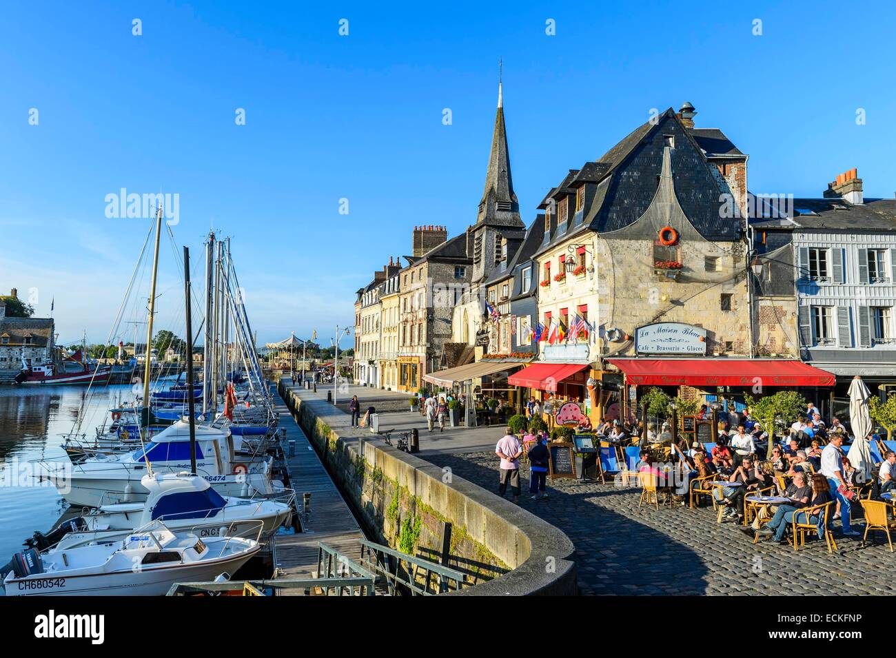 France, Calvados, Pays d'Auge, Honfleur and its picturesque harbour