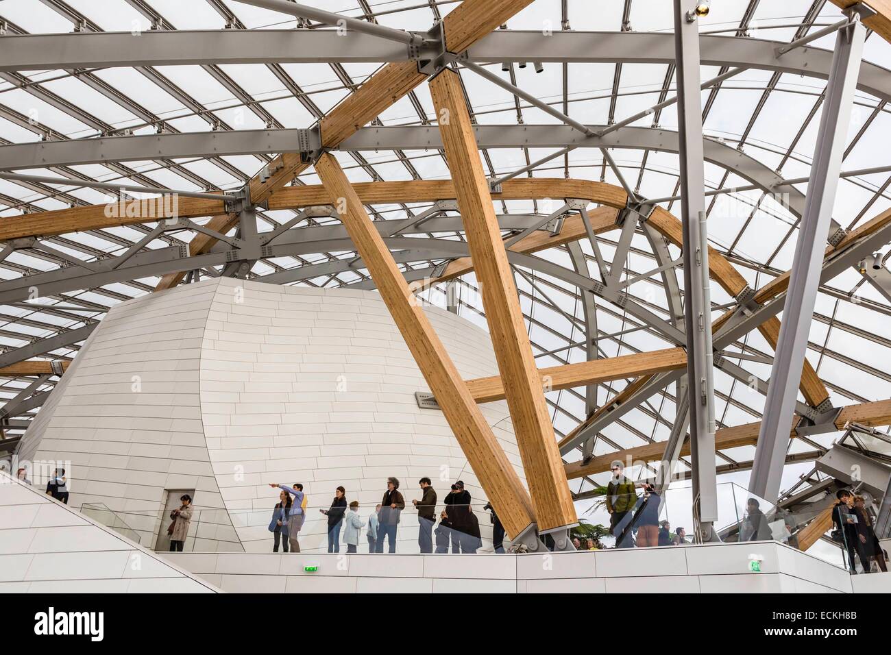 Louis Vuitton Foundation Model By Frank Gehry, Bois De Boulogne, Paris,  France Stock Photo - Alamy