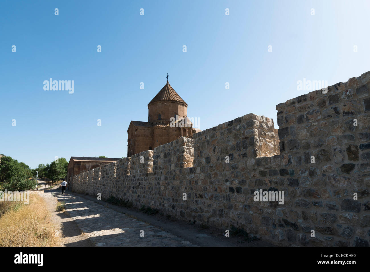 Armenian Cathedral of the Holy Cross (Agdamar), Van, Turkey, Asia Stock Photo