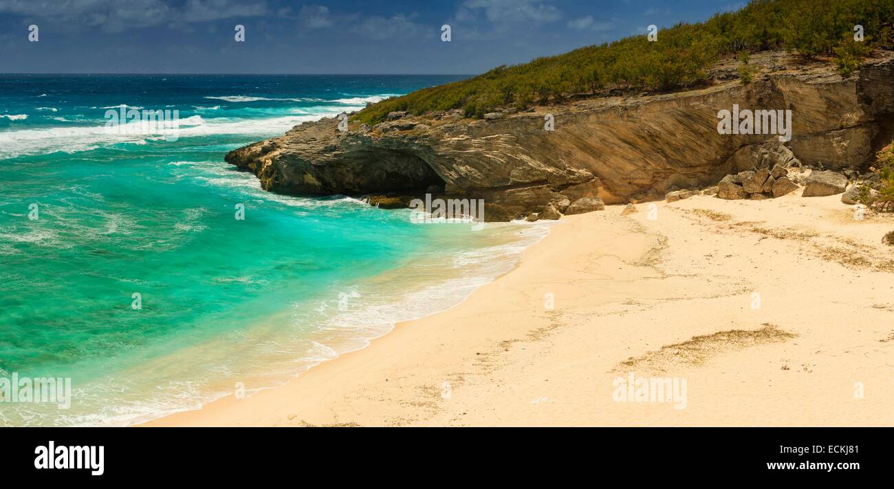 Mauritius, Rodrigues Island, Saint Francois, Anse Philibert, panoramic