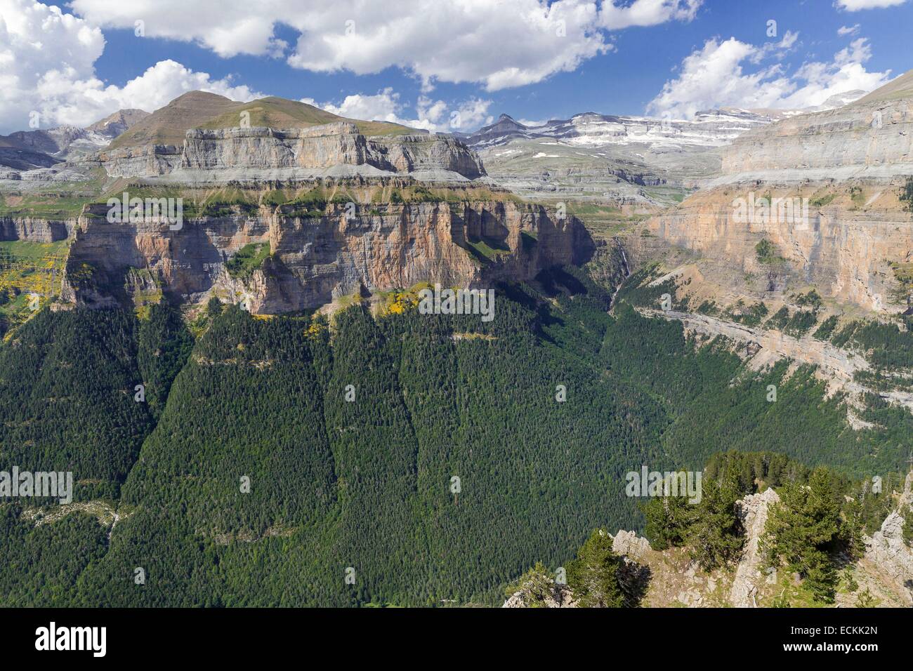 Spain, Aragon, Torla, Ordesa and Mont Perdu national park, listed as World Heritage by UNESCO, Ordesa canyon Stock Photo