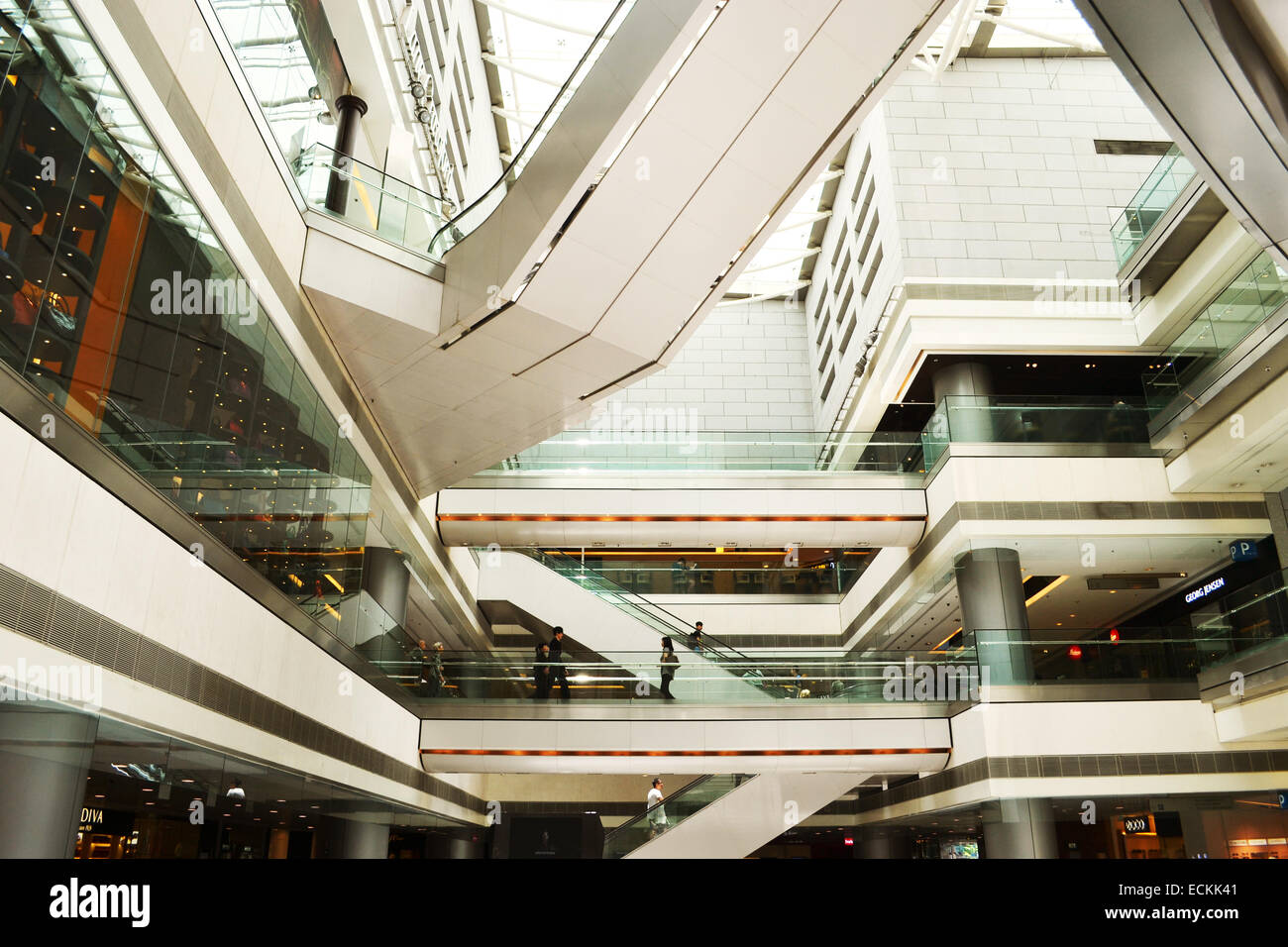 IFC Mall modern construction, Hong Kong Stock Photo