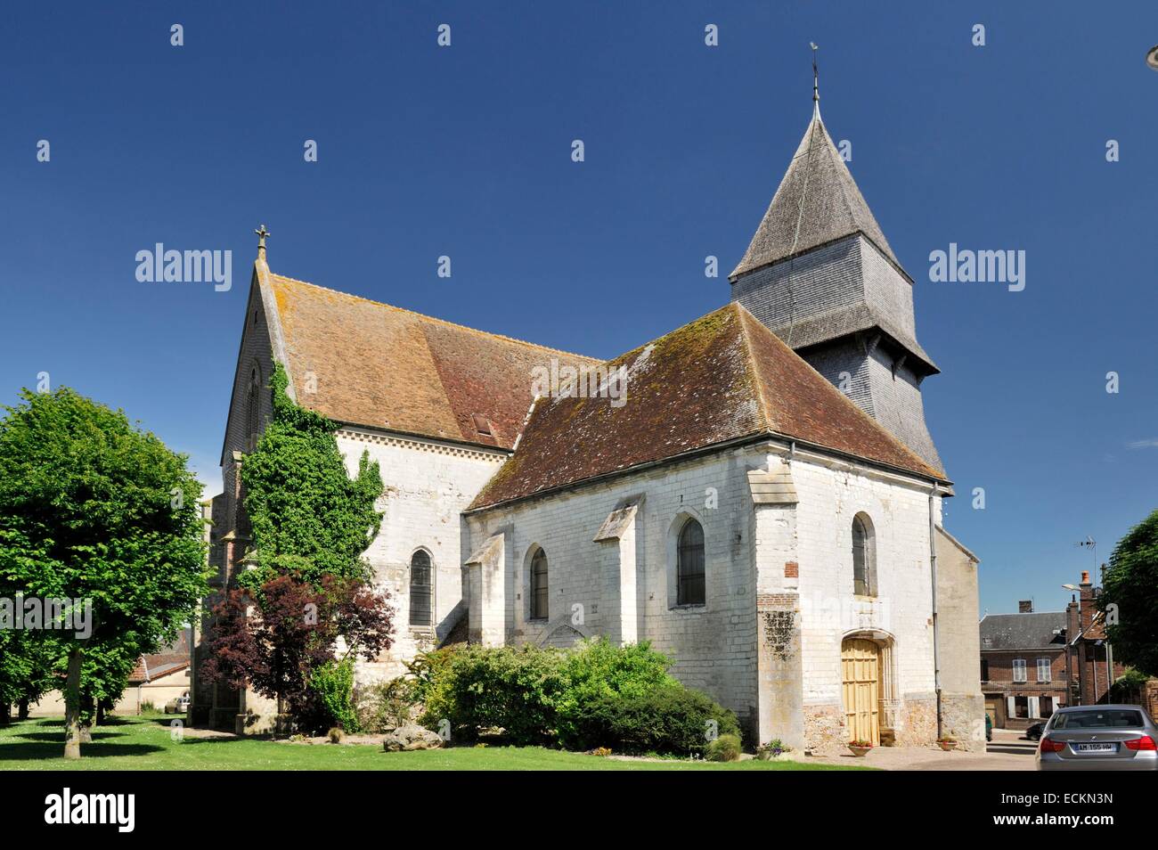 France, Aube, Villemaur sur Vanne, Church of the Assumption of the Virgin Stock Photo
