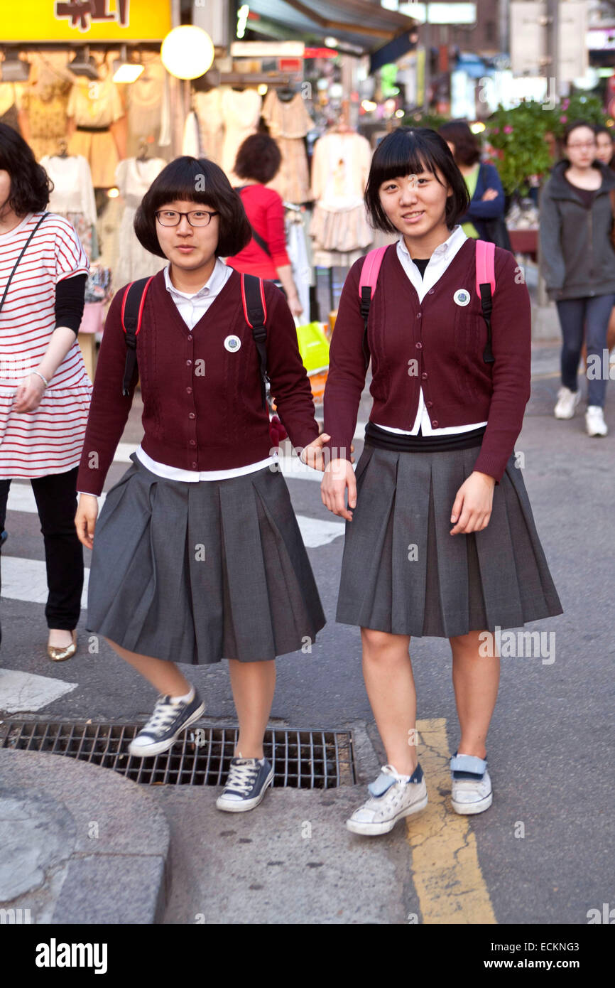 South korea school uniform hi-res stock photography and images - Alamy