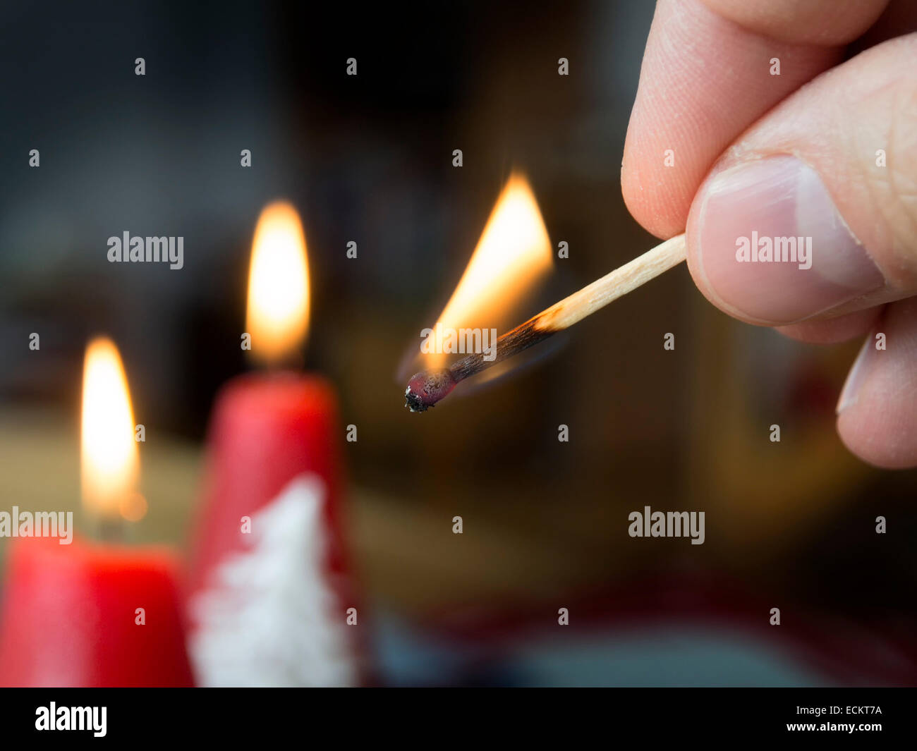 Advent candle illustration hires stock photography and images Alamy