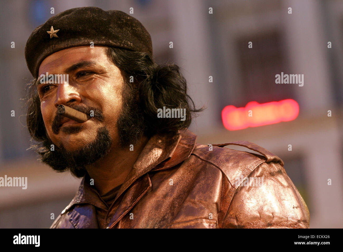 Che Guevara, street performer, busker, Valencia, Spain Stock Photo