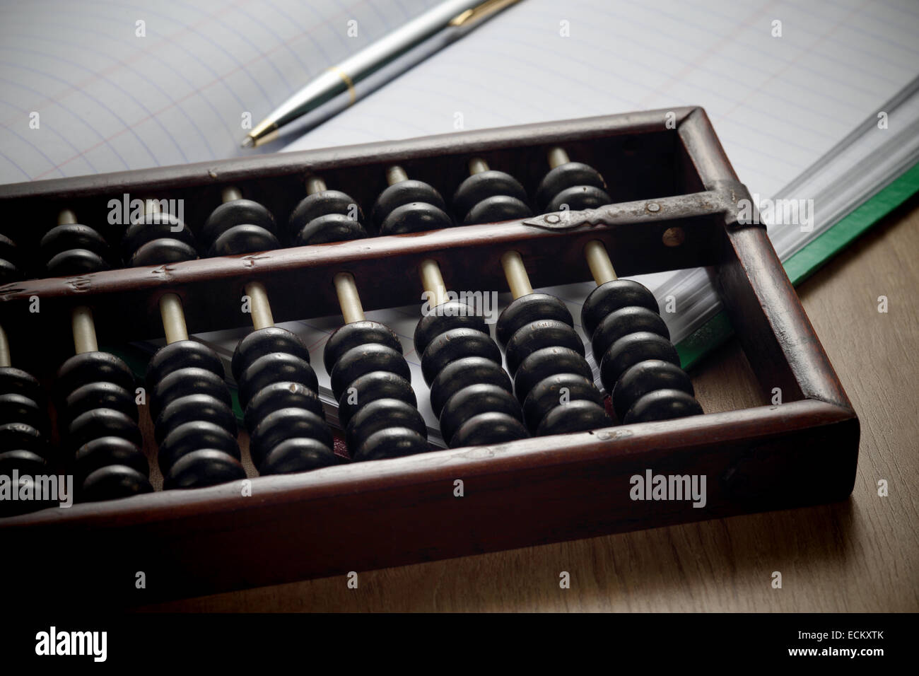 Accountants era before digital system Stock Photo - Alamy
