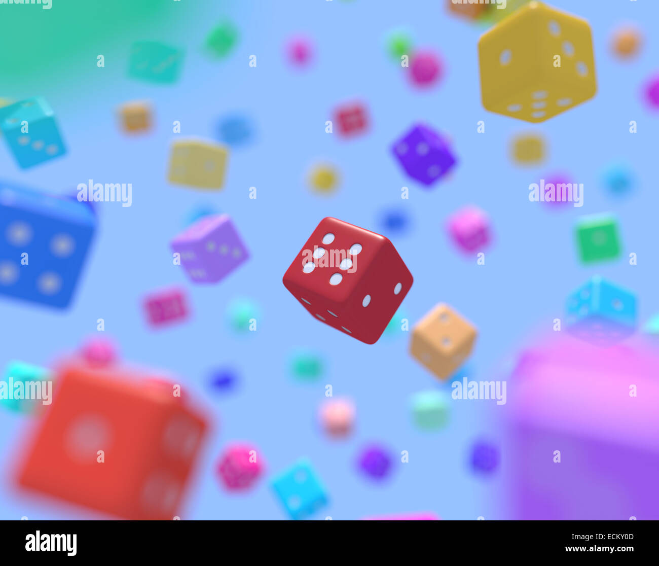 Colors dice hi-res stock photography and images - Alamy