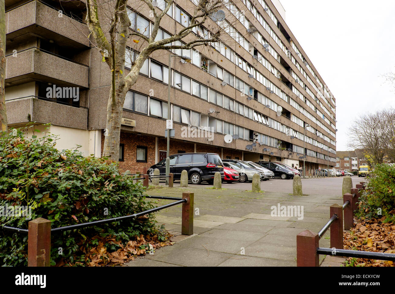 Scholey House, on the Winstanley Estate, adjacent to Clapham Junction