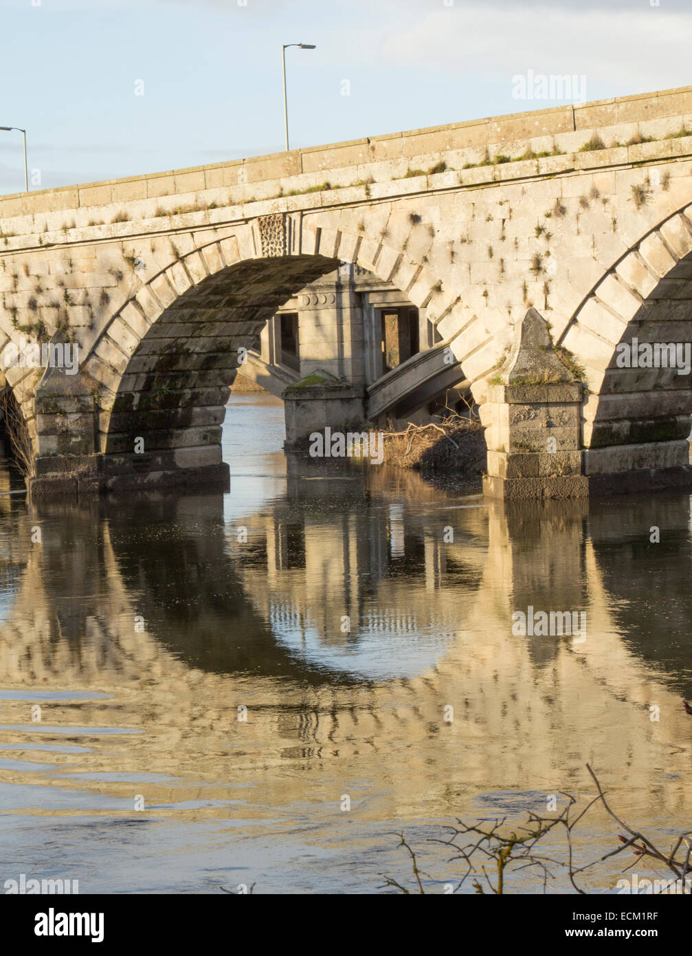 Old Bridge over River Severn at Atcham Stock Photo - Alamy