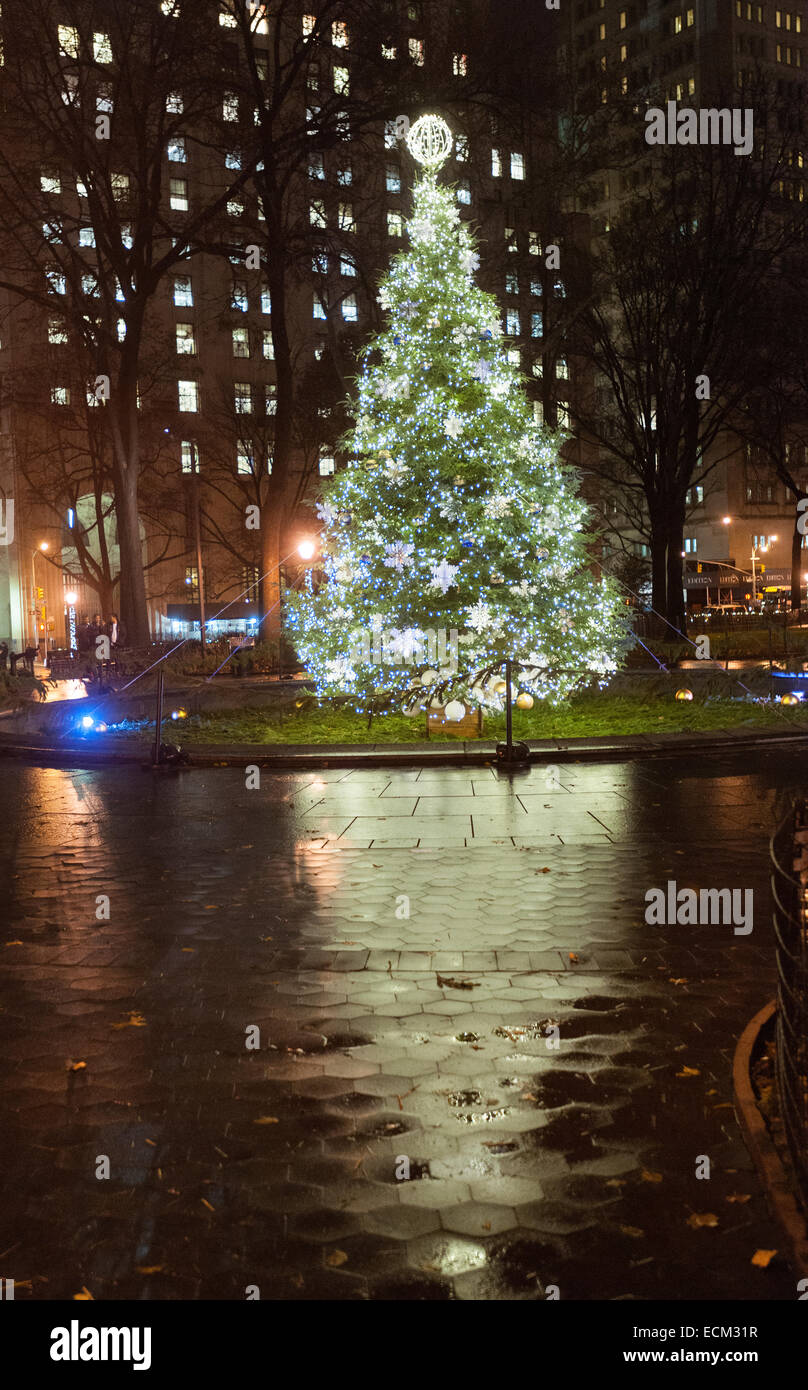 The Madison Square Park Christmas Tree In New York on Tuesday, December