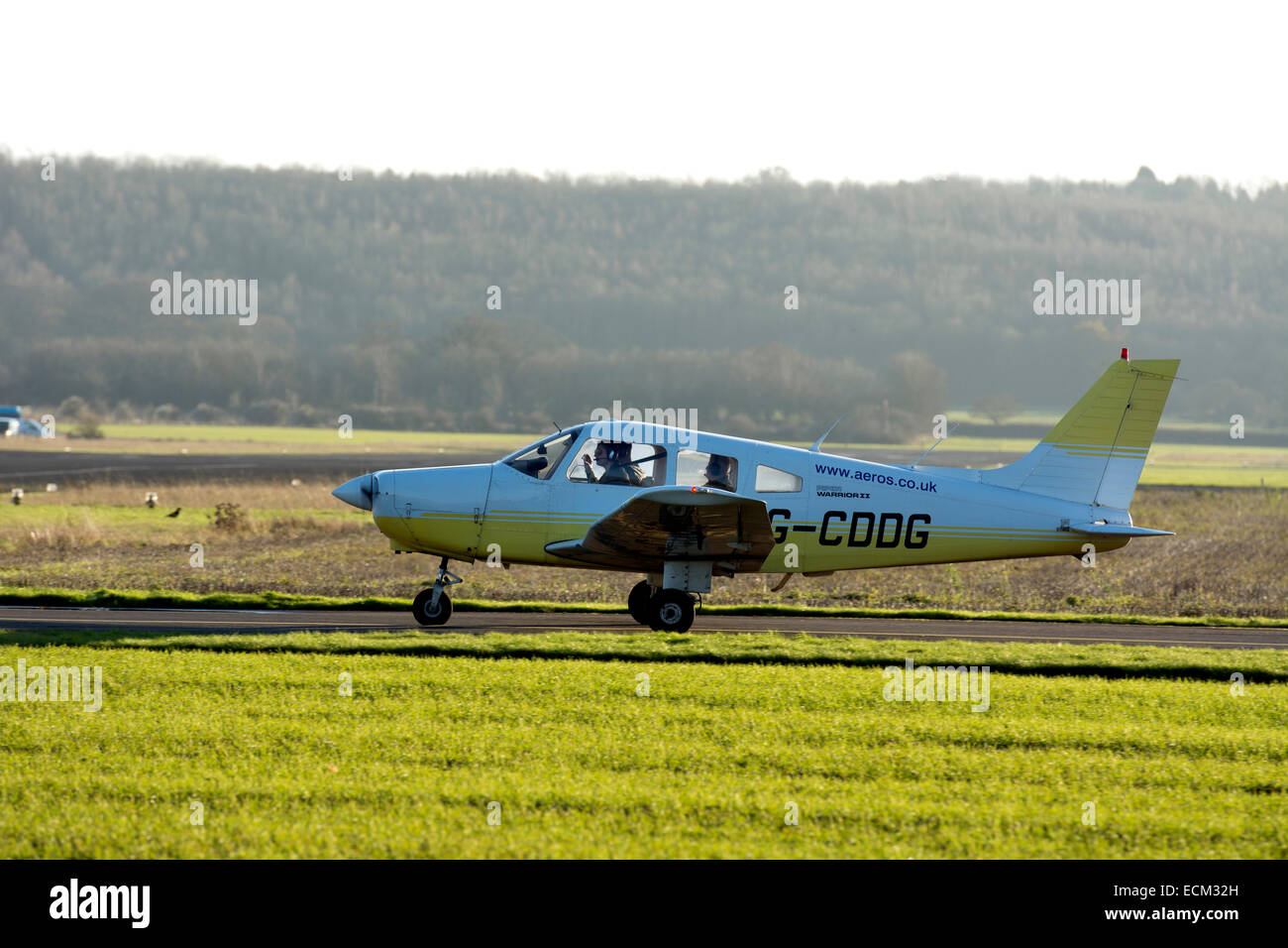 Piper PA28 Warrior. G-CDDG Stock Photo