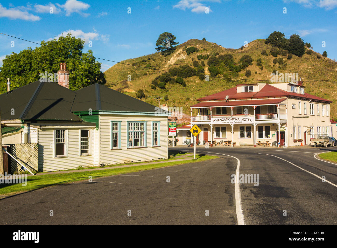 Whangamomona Township, North Island, New Zealand Stock Photo
