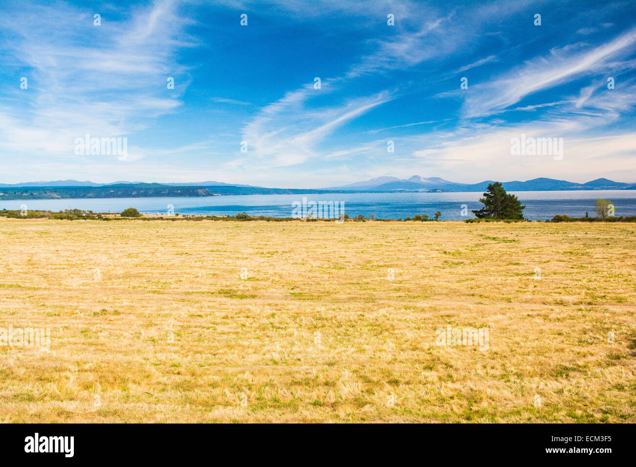 Lake Taupo, North Island, New Zealand Stock Photo