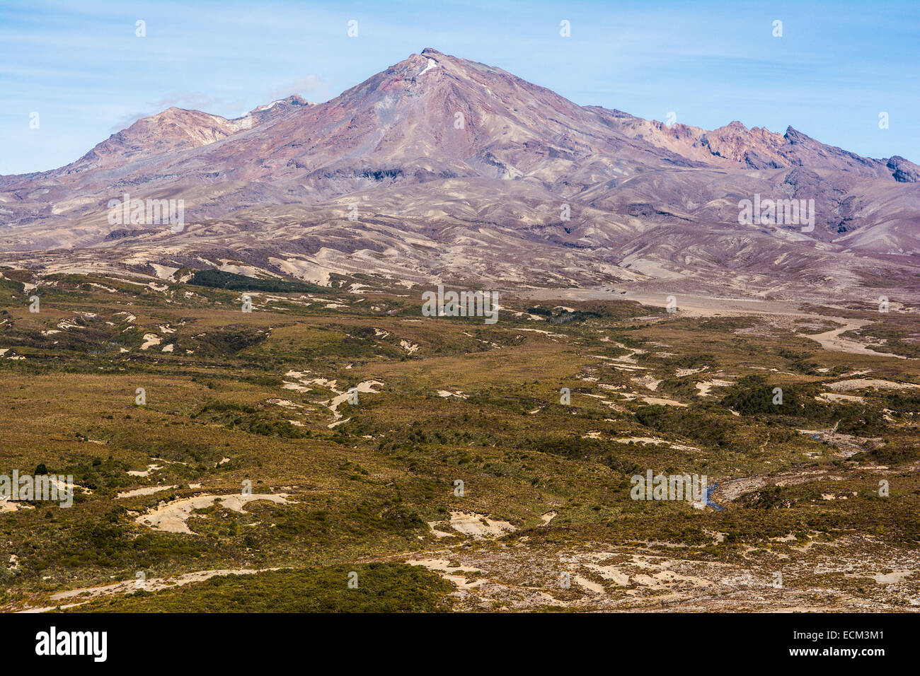 Mt. Ruapehu, Northern Circuit hike, Tongariro National Park, North Island, New Zealand Stock Photo