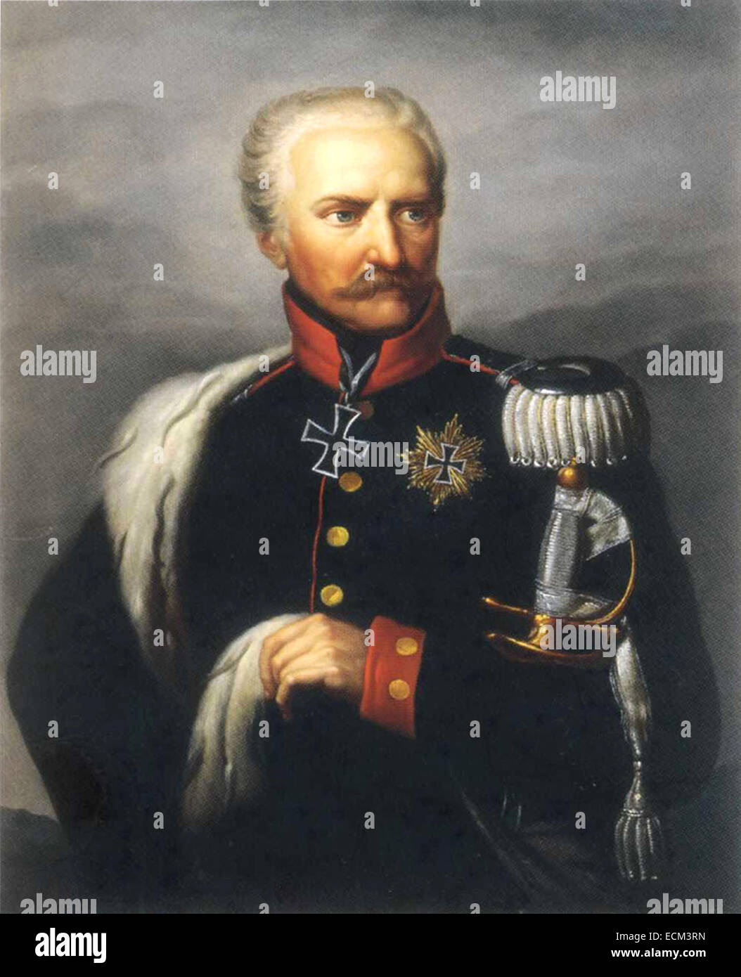 GEBHARD LEBERECHT von BLÜCHER (1742-1819) Prussian Field Marshal about 1815 Stock Photo