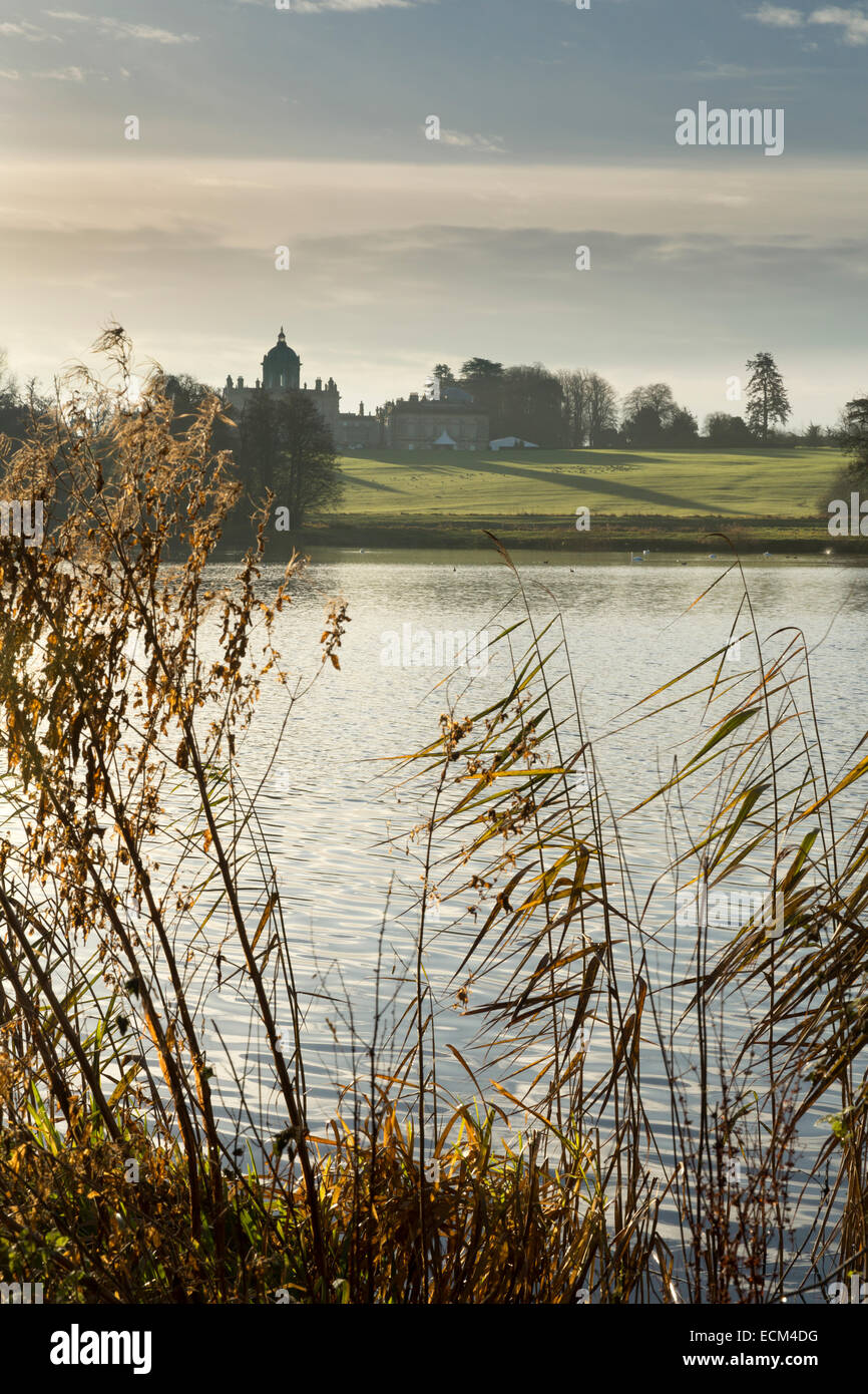 The Great Lake at Castle Howard, December 2014 Stock Photo