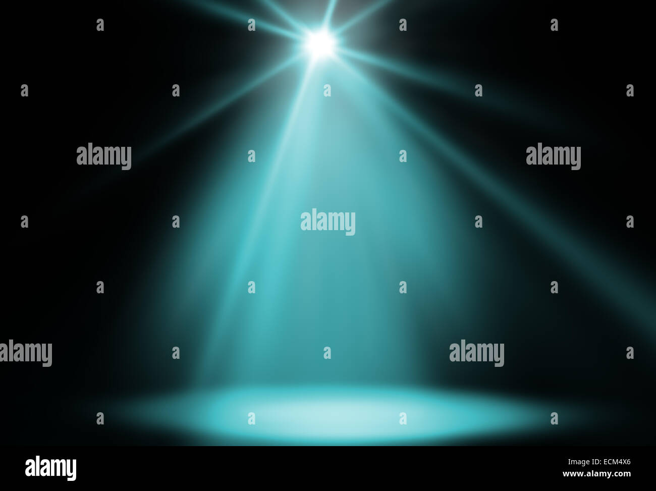 stage spot lighting background green Stock Photo - Alamy