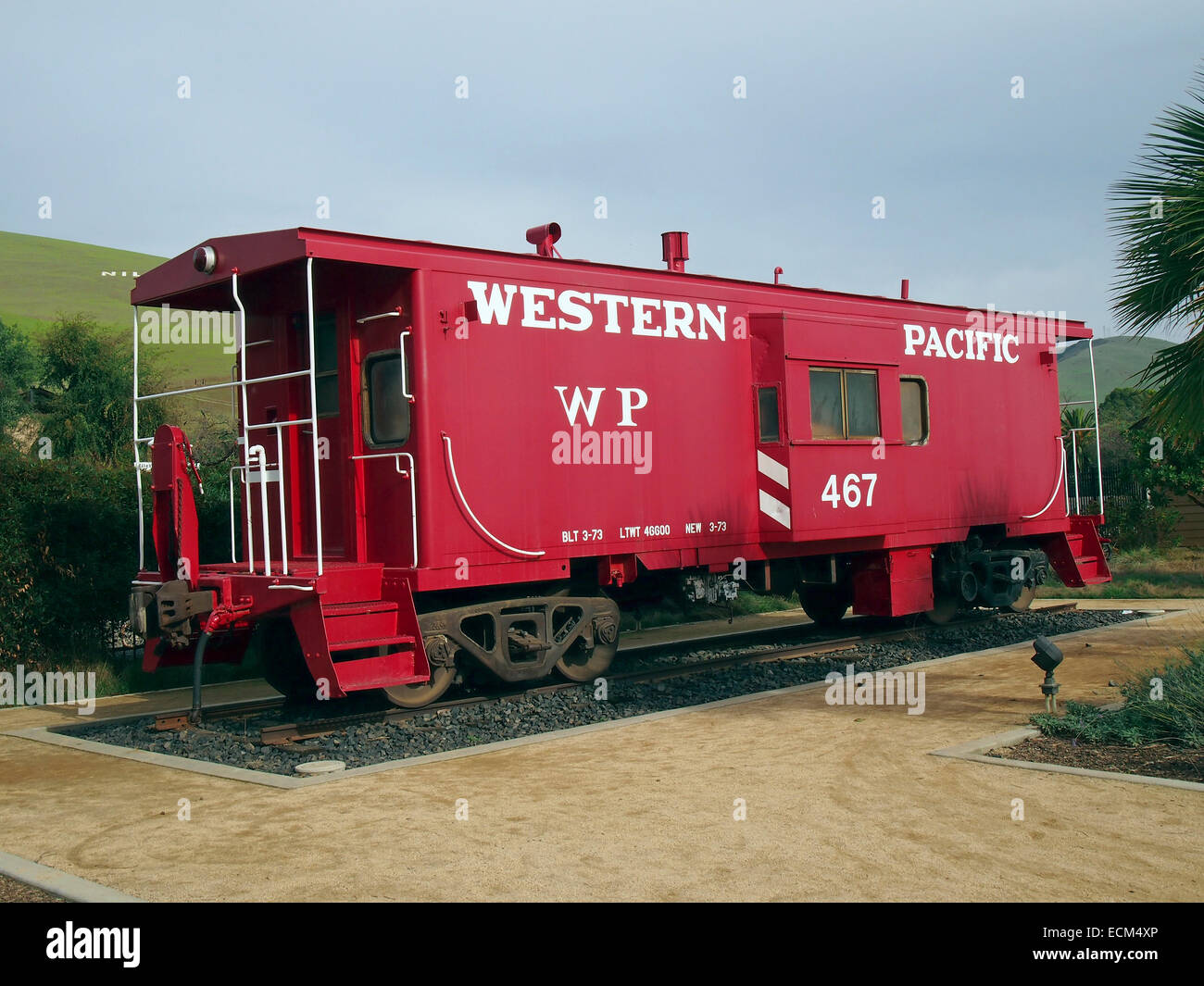 Caboose at Niles Depot Museum, Fremont, California Stock Photo