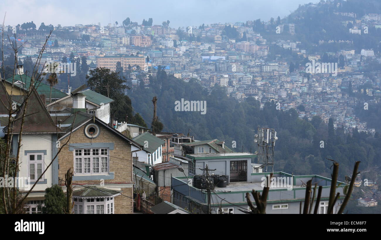 houses in Darjeeling Stock Photo