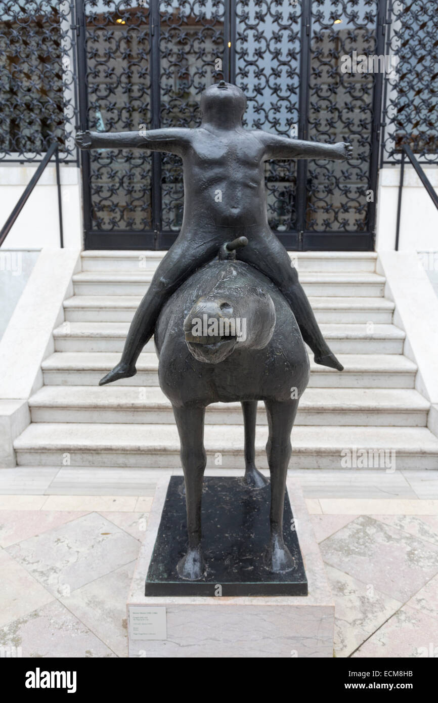 Marino Marini, sculpture The Angel of the City, L'angelo della città, Peggy  Guggenheim Collection, Venice, Italy Stock Photo - Alamy