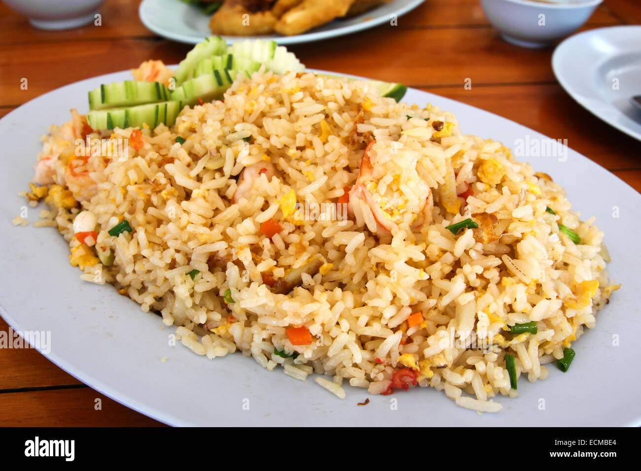 Shrimp Fried Rice. Stock Photo