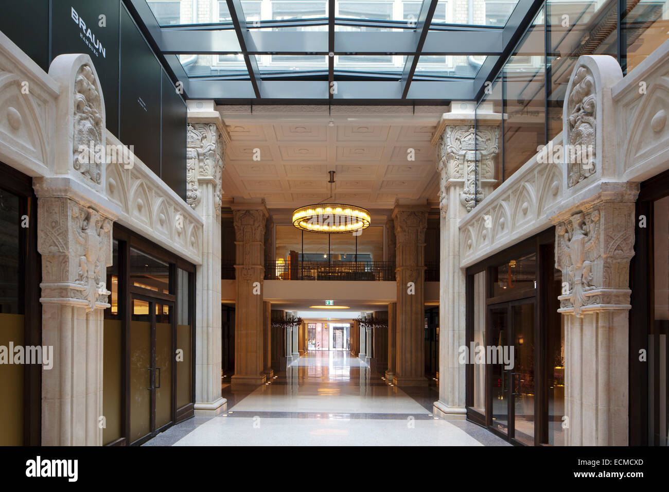 Kaisergalerie Mall Atrium With Terrazzo Floor Renovated Coffered
