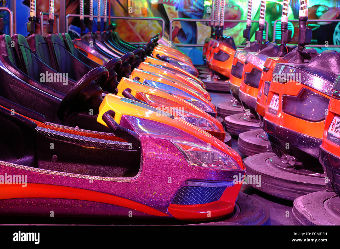 Bumper cars, Hamburger Dom funfair, Hamburg, Germany Stock Photo Alamy