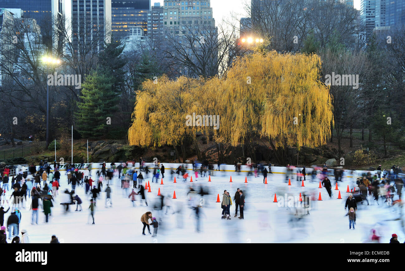 Ice Skating in Central Park, Manhattan, New York City, New York, United