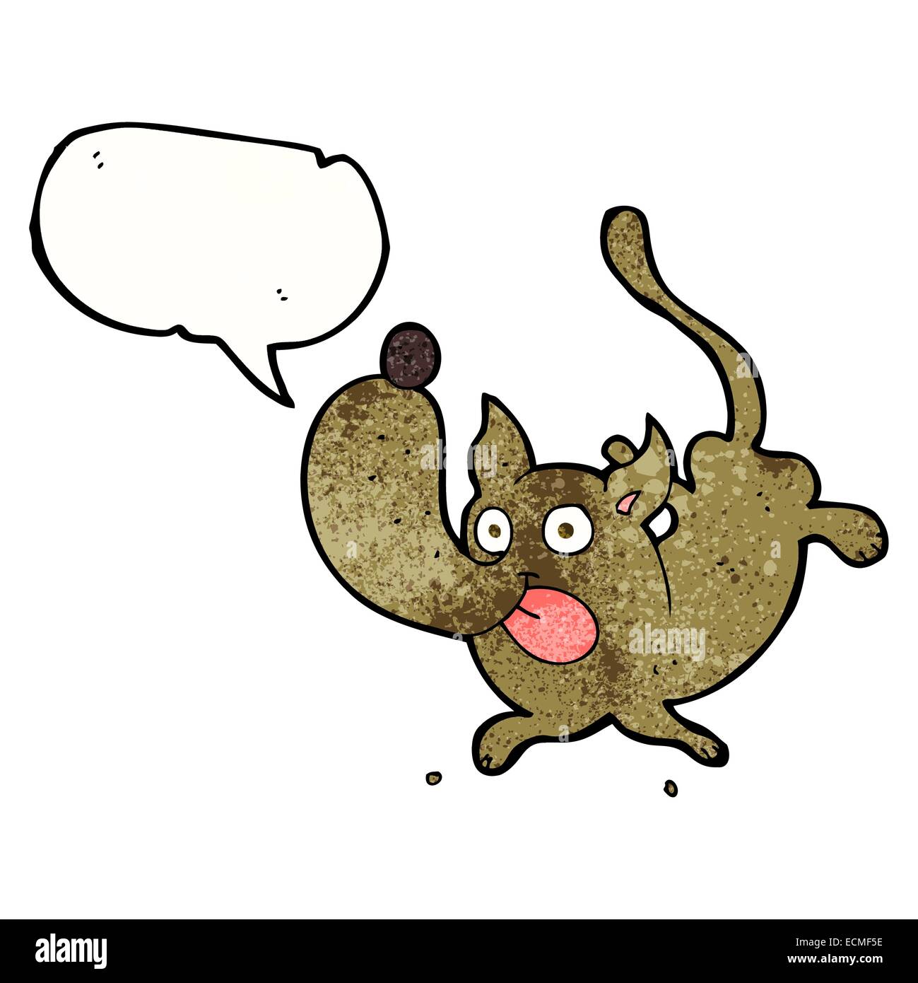 cartoon funny dog with speech bubble Stock Vector Image & Art - Alamy