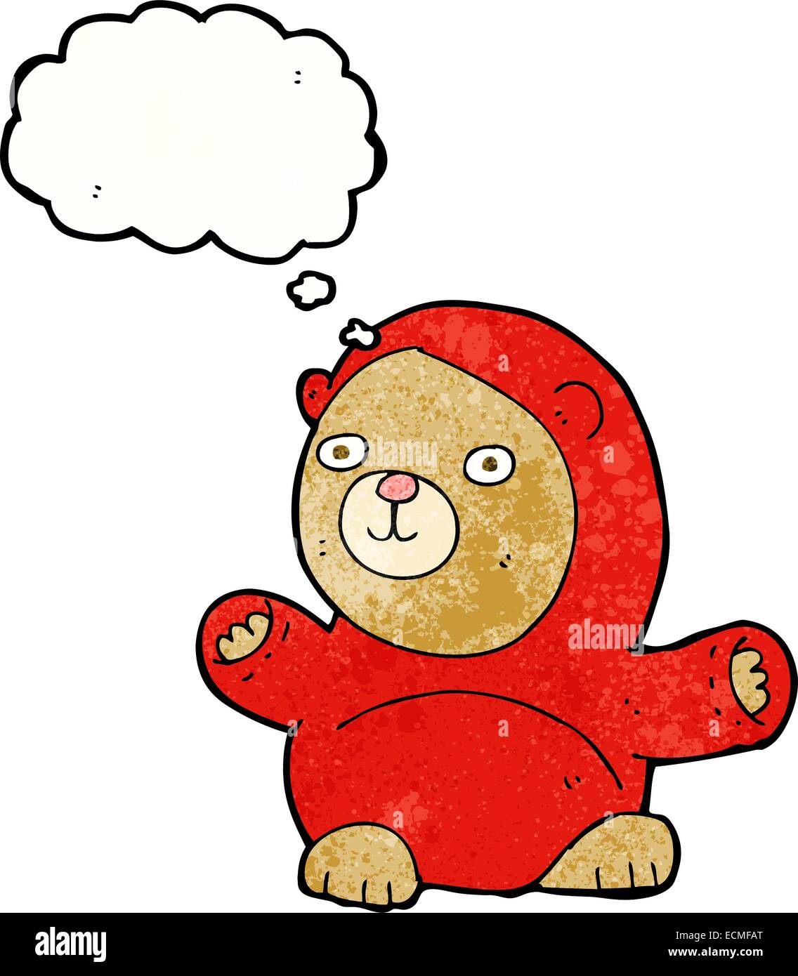 cartoon teddy bear with thought bubble Stock Vector Image & Art - Alamy