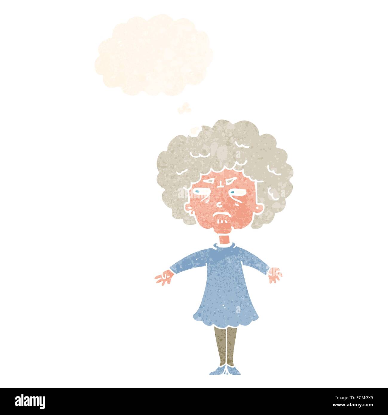 Cartoon bitter old woman hi-res stock photography and images - Alamy