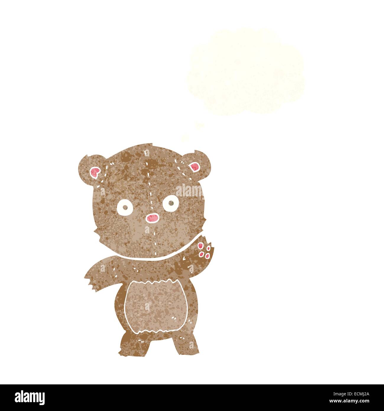 cartoon teddy bear with thought bubble Stock Vector Image & Art - Alamy