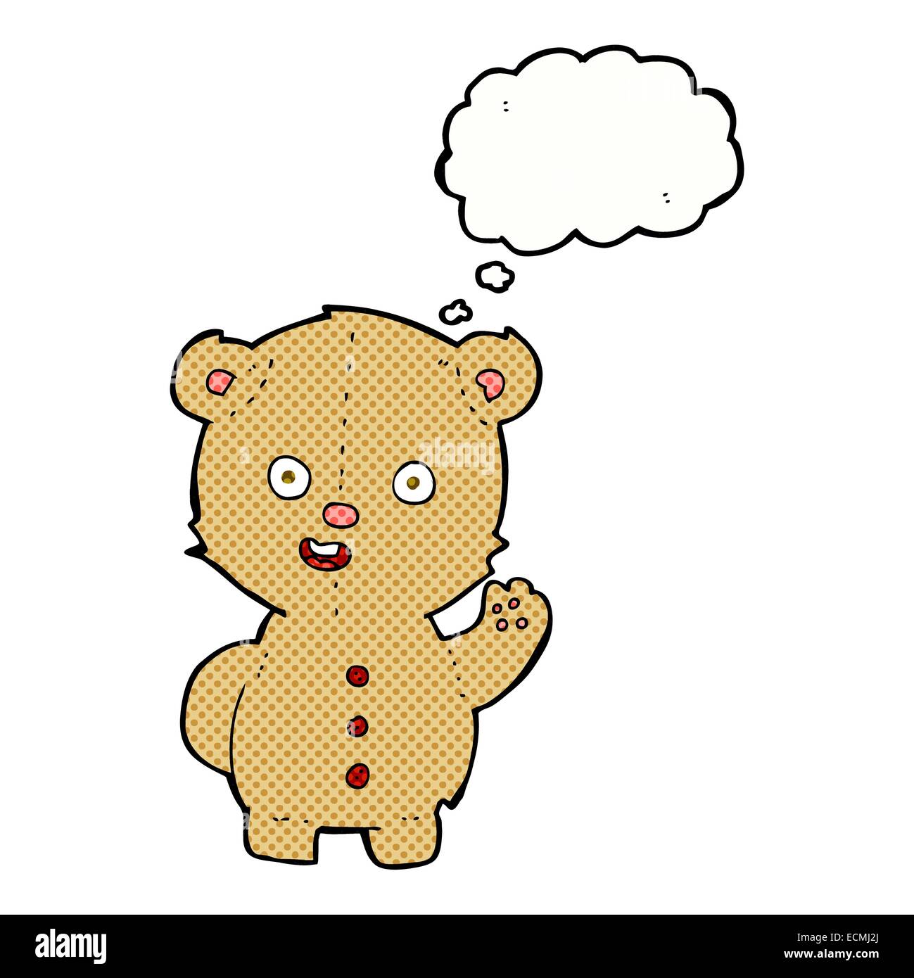 cartoon teddy bear with thought bubble Stock Vector Image & Art - Alamy