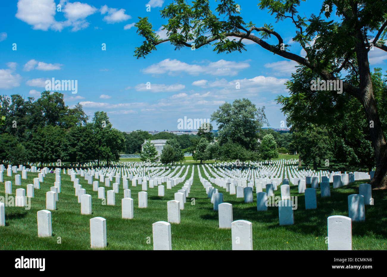 Washington DC famous Arlington National Cemetery and graves of war ...