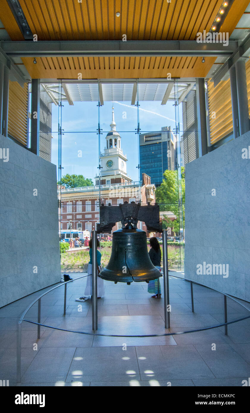 Philadelphia Pennsylvania Liberty Bell in Independence Hall famous