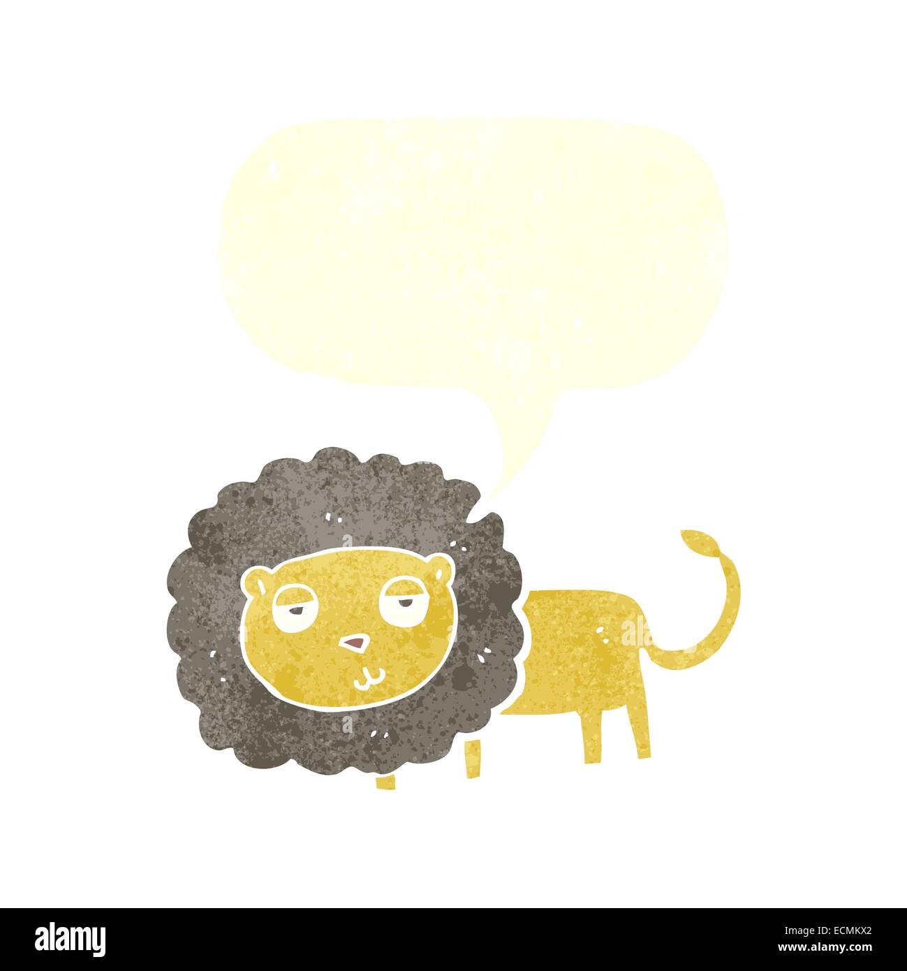 cartoon lion with speech bubble Stock Vector Image & Art - Alamy