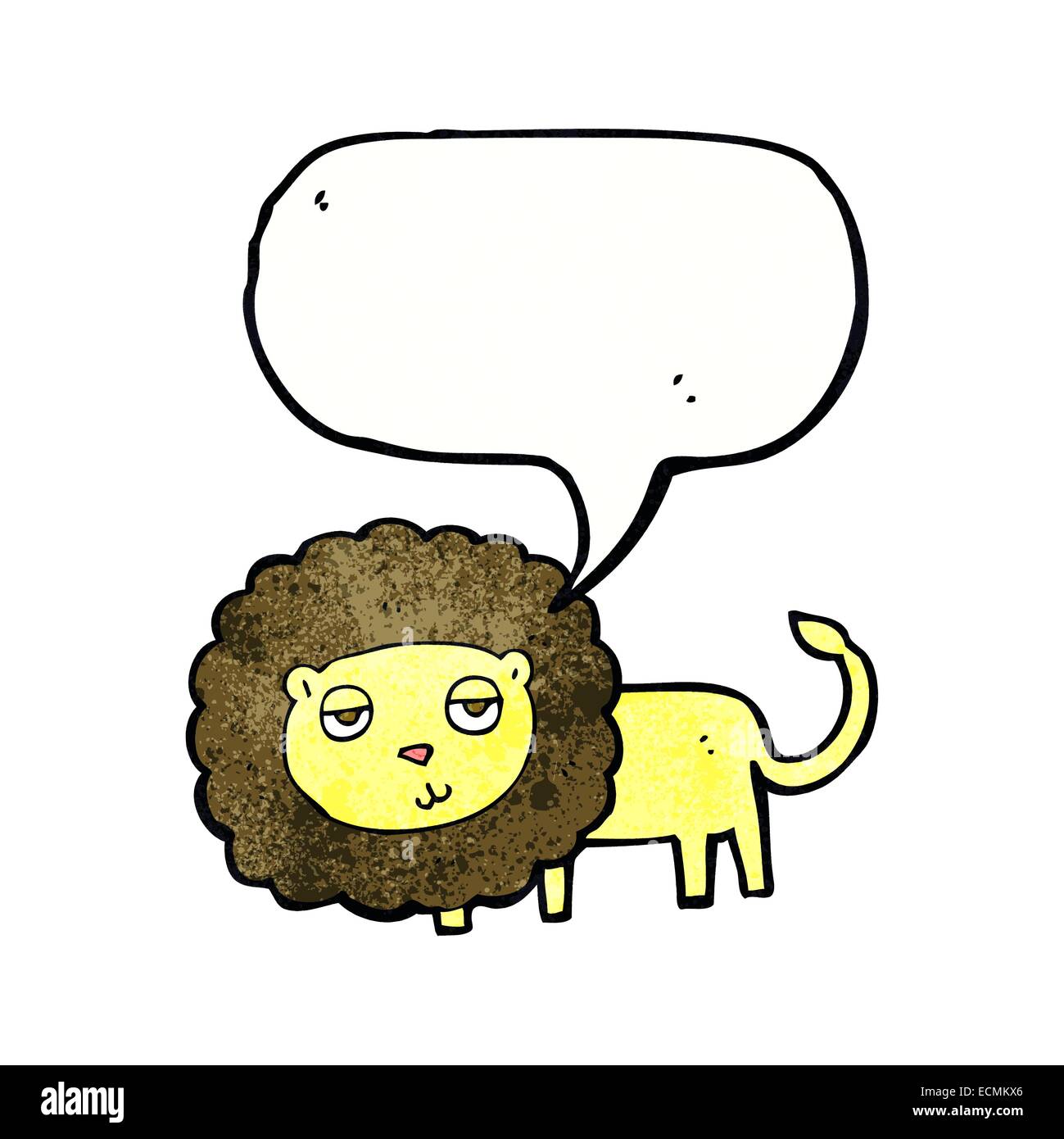 cartoon lion with speech bubble Stock Vector Image & Art - Alamy