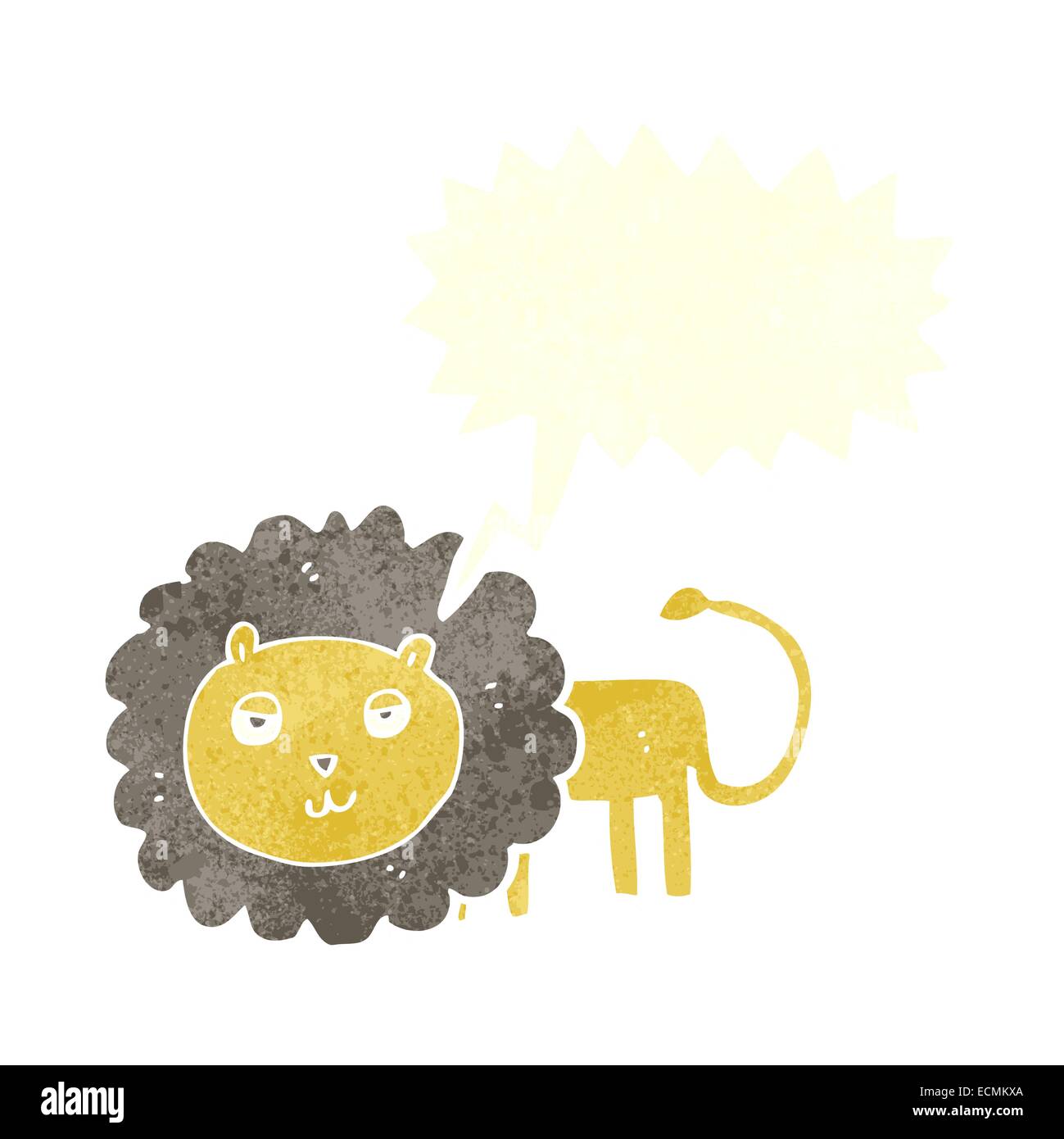 cartoon lion with speech bubble Stock Vector Image & Art - Alamy