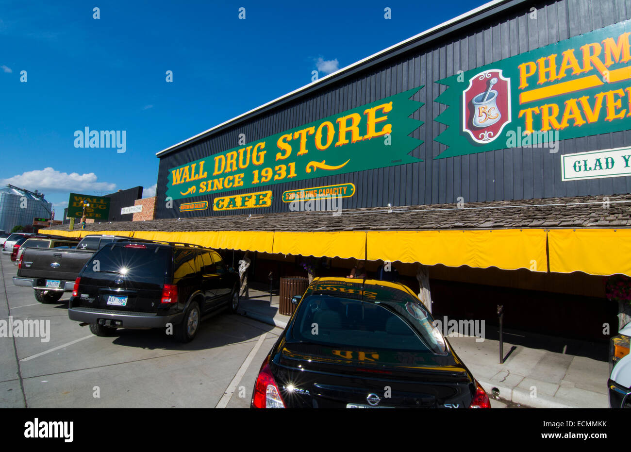 Wall South Dakota famous Wall Drug Store tourist landmark world known since 1931 in SD for