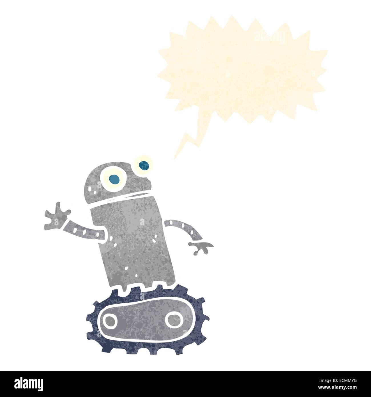 cartoon robot with speech bubble Stock Vector Image & Art - Alamy