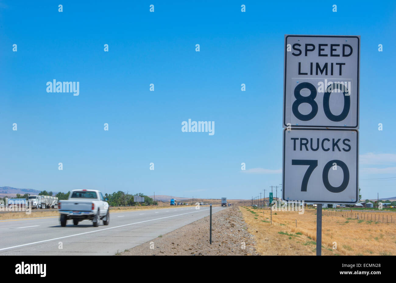 Idaho Speed Limit 80 Mph Sign Fast Cars In Western USA Near Boise ID idaho-speed-limit-80-mph-sign-fast-cars-in-western-usa-near-boise-id