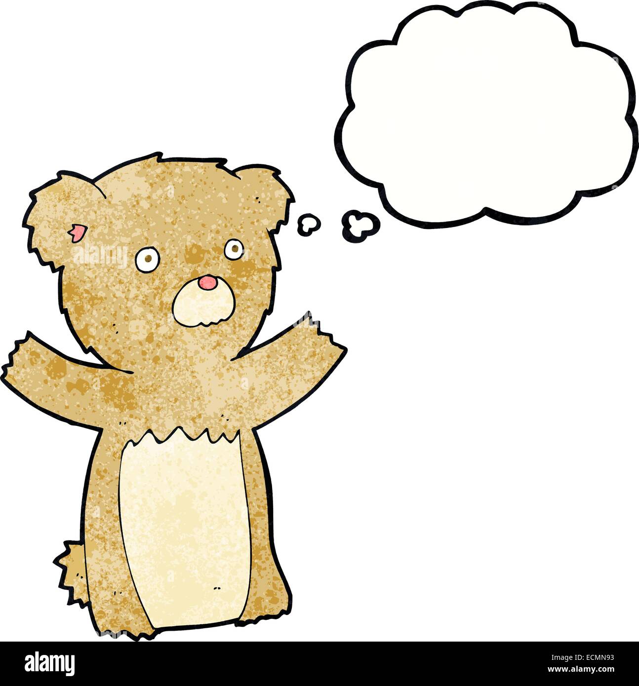 cartoon teddy bear with thought bubble Stock Vector Image & Art - Alamy