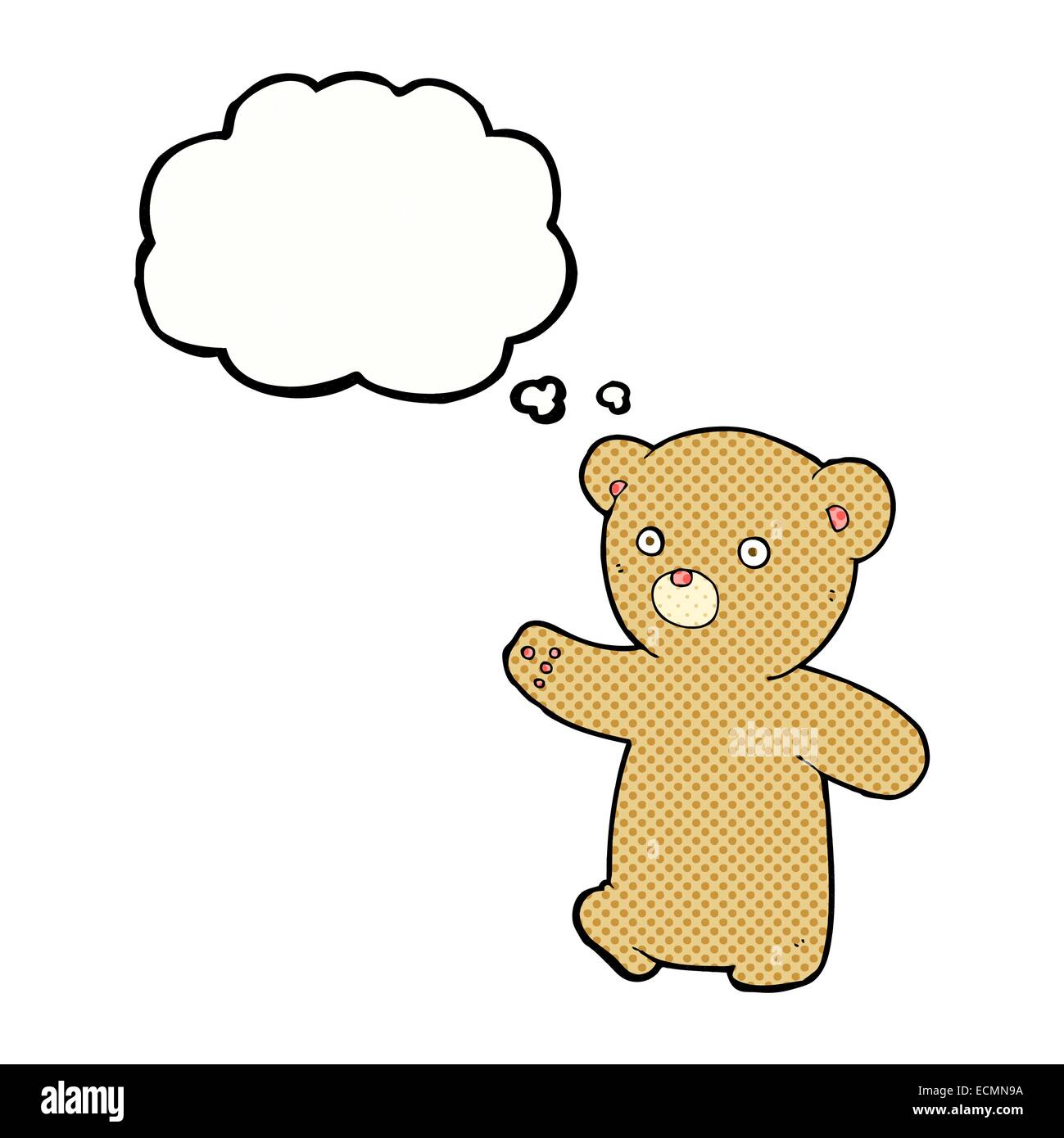 cartoon teddy bear with thought bubble Stock Vector Image & Art - Alamy