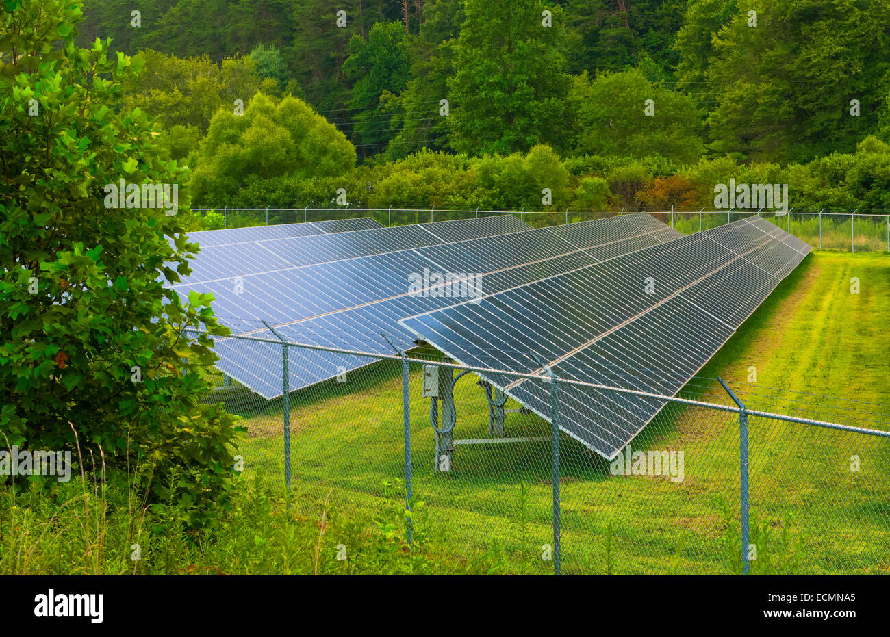 solar panels energy green solar mountains Sky Valley Stock
