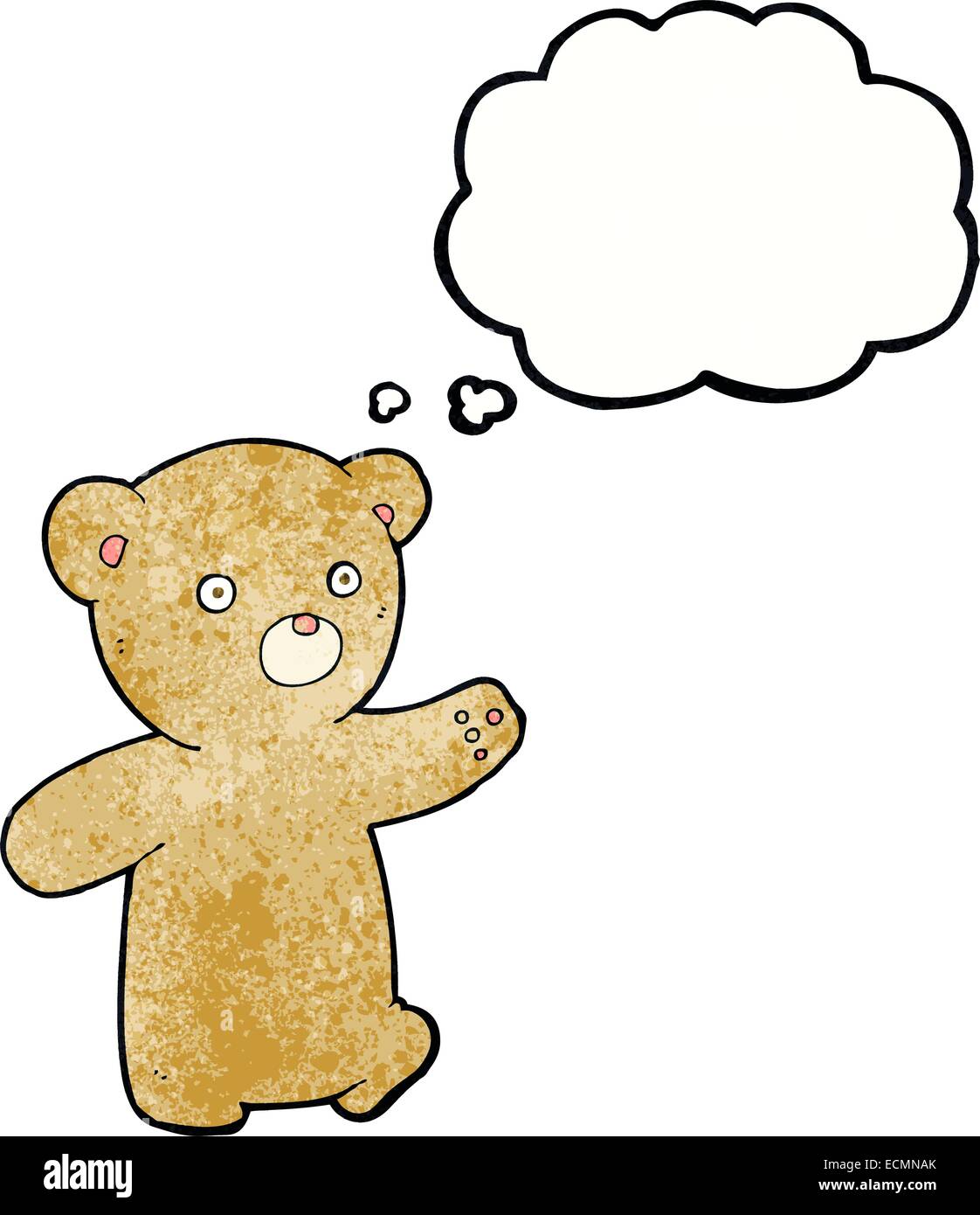 cartoon teddy bear with thought bubble Stock Vector Image & Art - Alamy