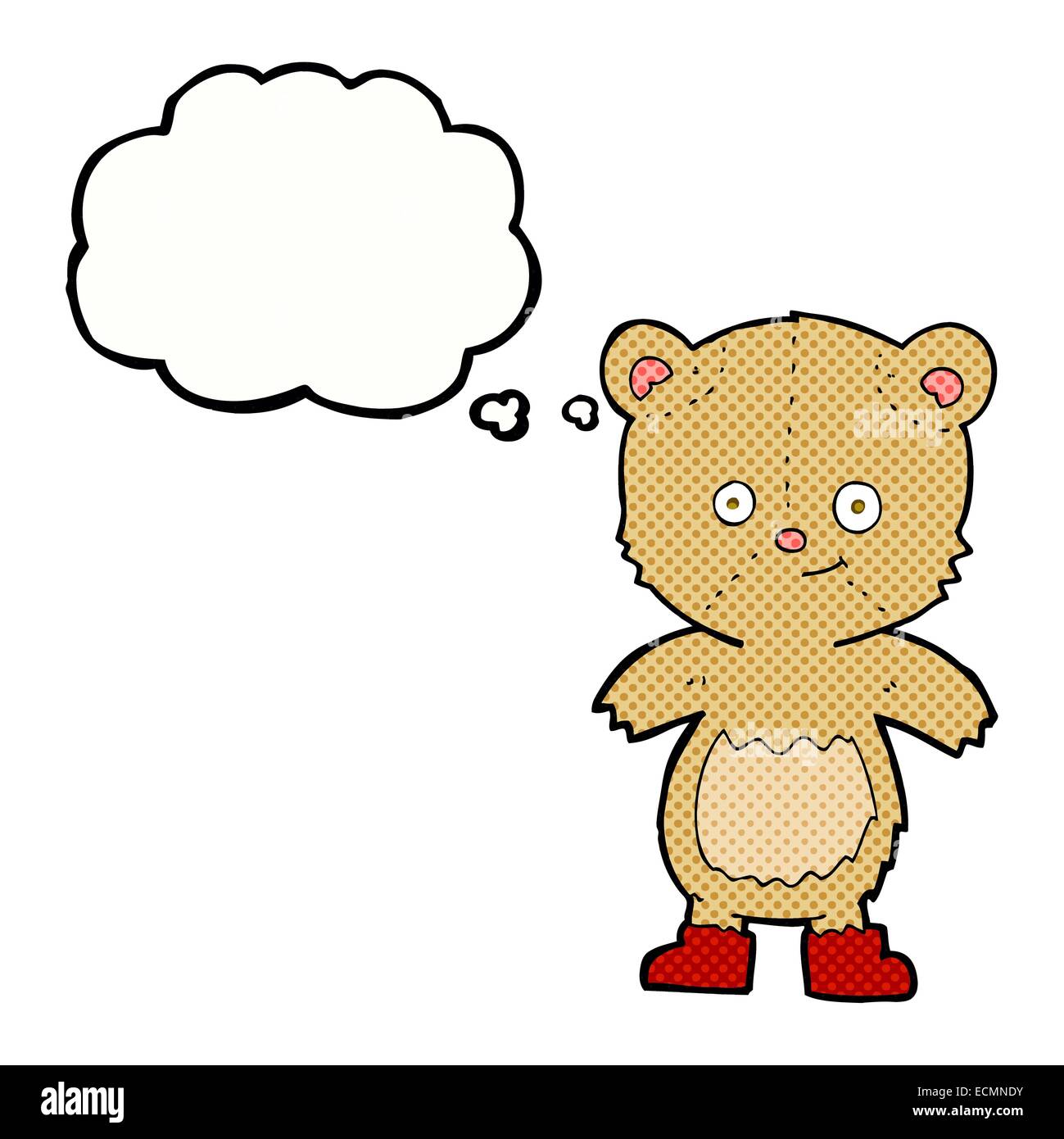 cartoon cute teddy bear with thought bubble Stock Vector Image & Art ...