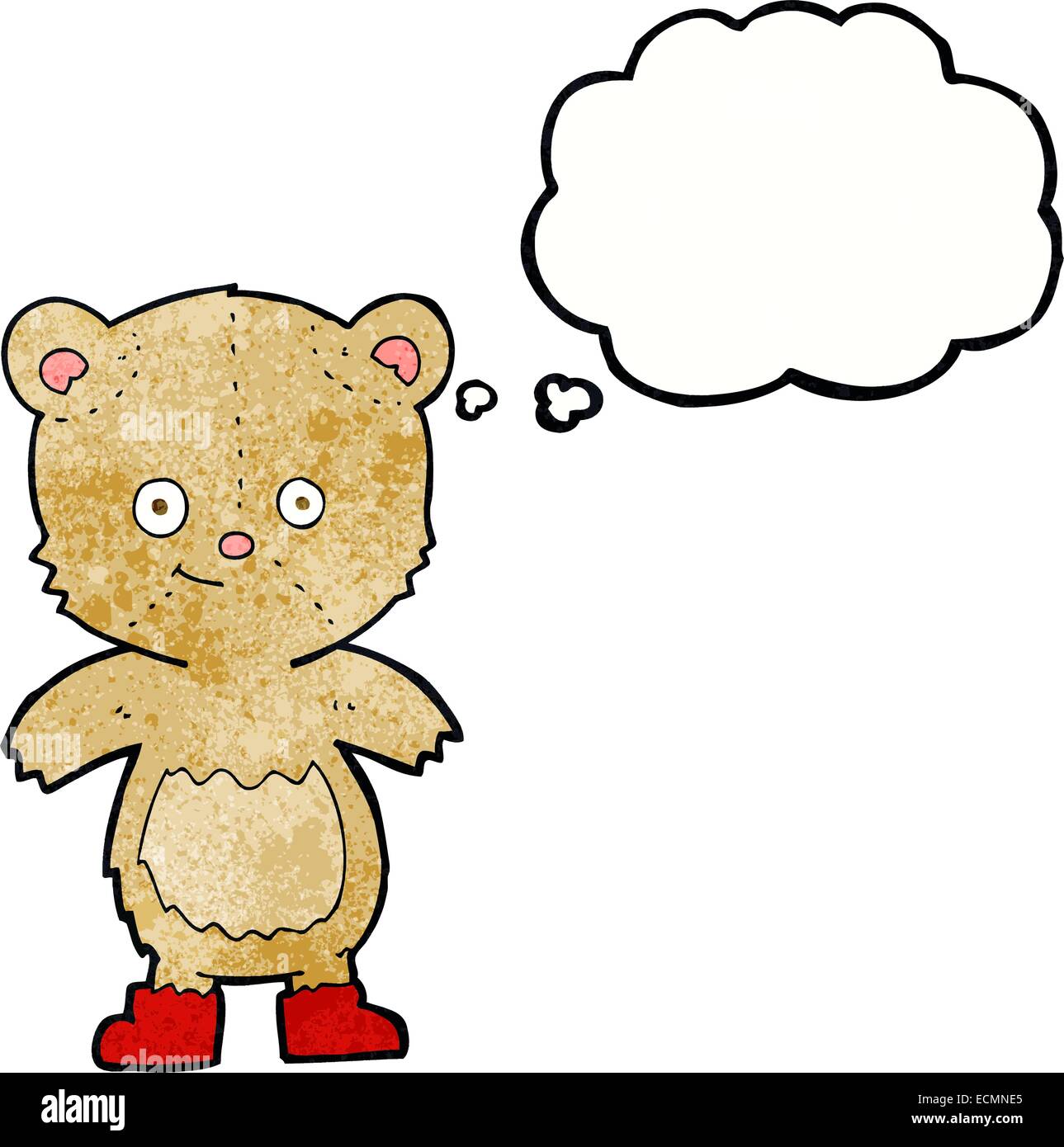 cartoon cute teddy bear with thought bubble Stock Vector Image & Art ...
